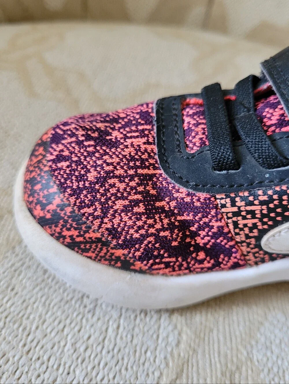NIKE FLEX CONTACT SNEAKERS PINK BLACK TODDLER LITTLE KIDS SIZE 6 - Picture 10 of 13